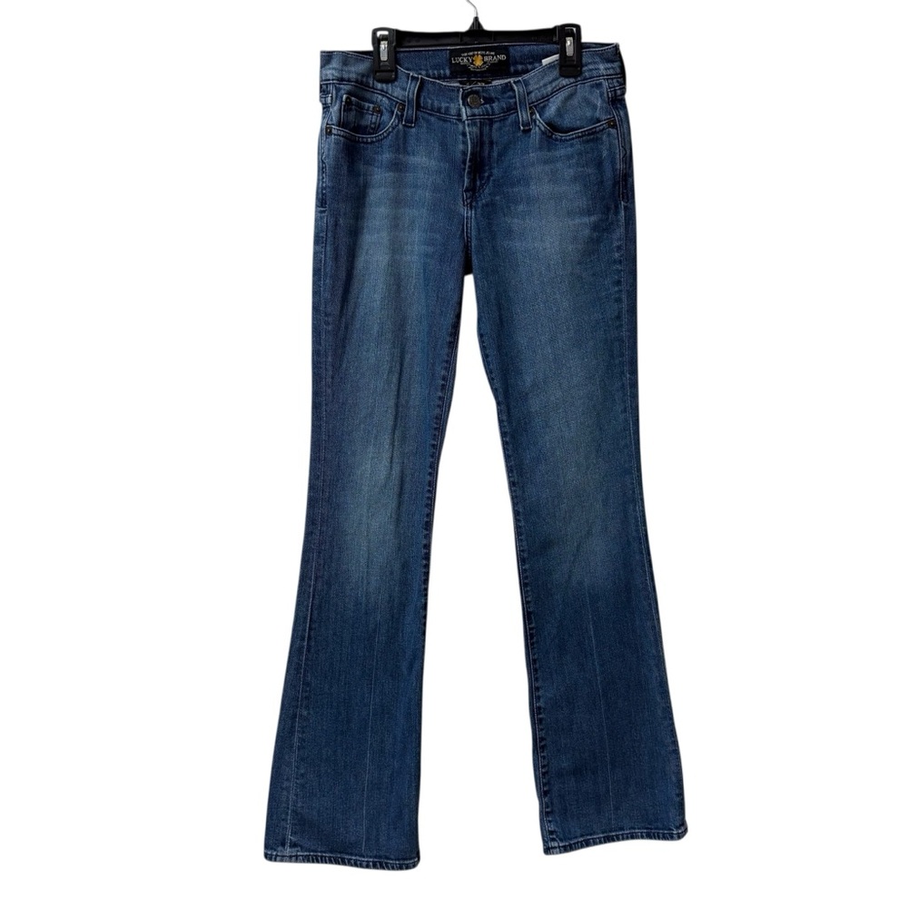 Lucky Brand Sweet 'N Low Flare Y2K Stretch Medium Wash Blue Denim Jeans Size 4